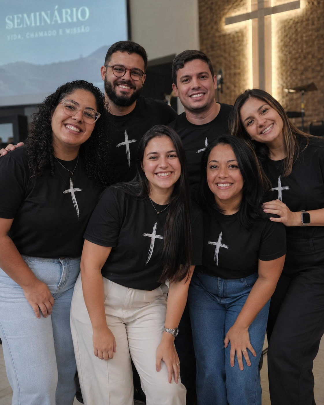 Equipe de voluntários do ministério infantil